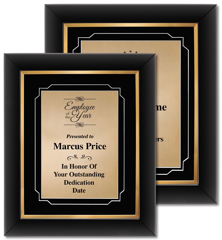 Gold Decor Frame Plaque