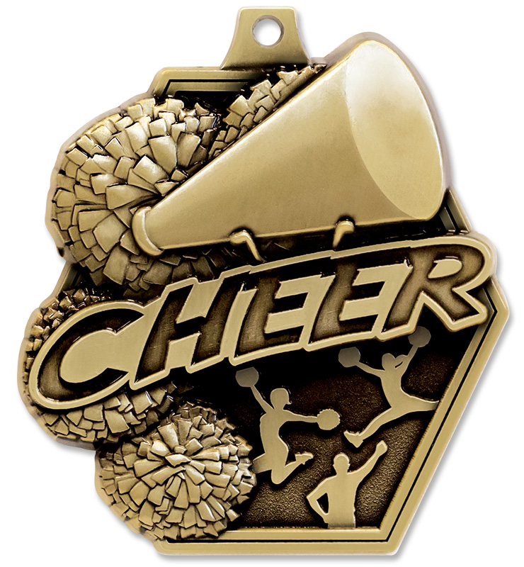 2 1/4" Masters Cheer Medals