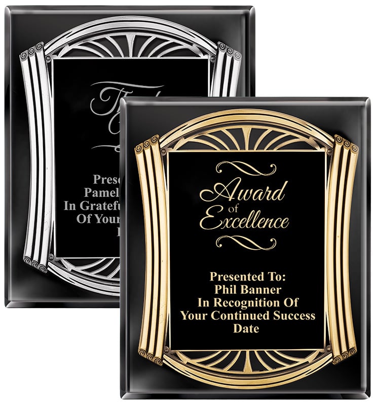 Roman Ebony Piano Plaques