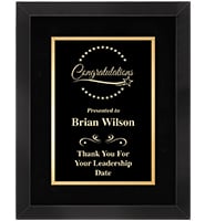 Classic Frame Plaque With Gold