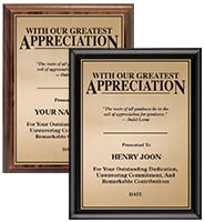 Appreciation Motivational Plaque