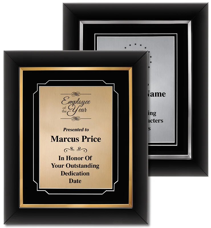Gold Or Silver Decor Frame Plaques