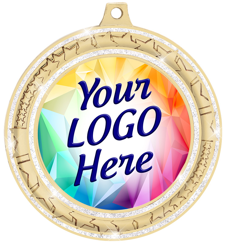 2 Â¾â€  White Star Trail Insert Medal