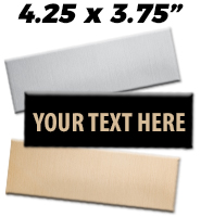 4.25"W x 3.75"H Engraving Plates
