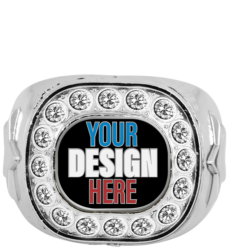 Custom Silver Crystal Rings