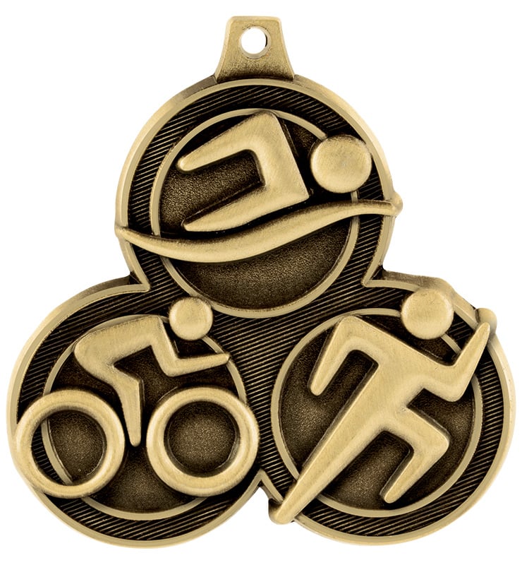 2 1/4" Triathlon Medal