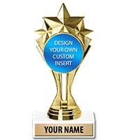 Center Stage Custom Insert Trophy