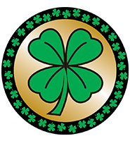 2" Four Leaf Clover Sticker