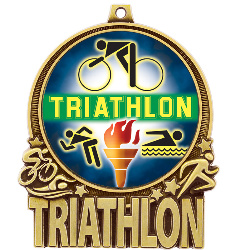 3" Triathlon Double Action 2.0 Medal