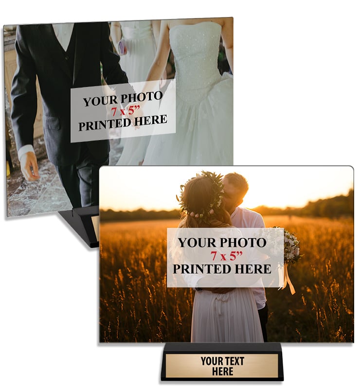 Horizontal Metal Photo Display Tile