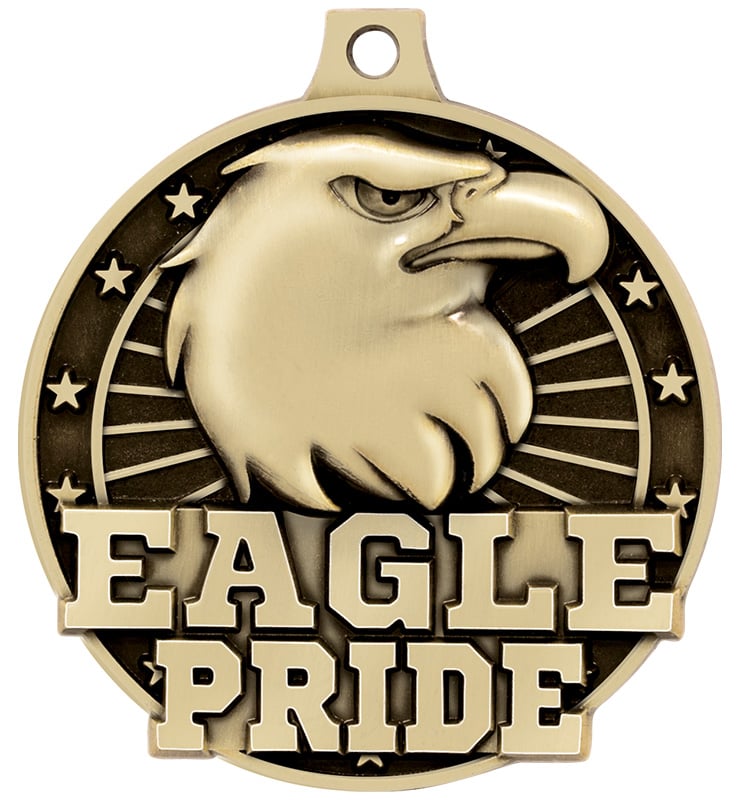 2" 3D Eagle Pride Medal