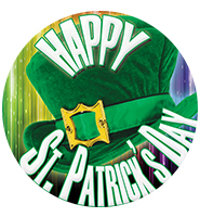 2" Happy St. Patricks Day Sticker