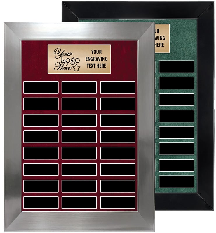 24 Plate Portrait Frame Perpetual Plaque