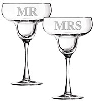 Sunset Monogram Margarita Glass 14.5oz