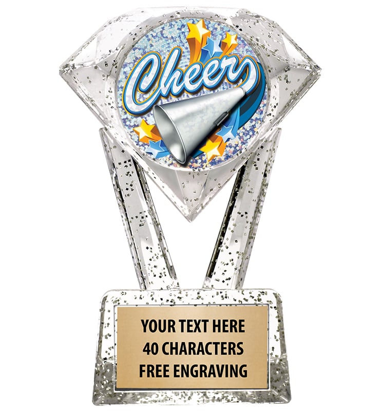 5 3/4" Glitter Diamond Icicle Insert Trophy