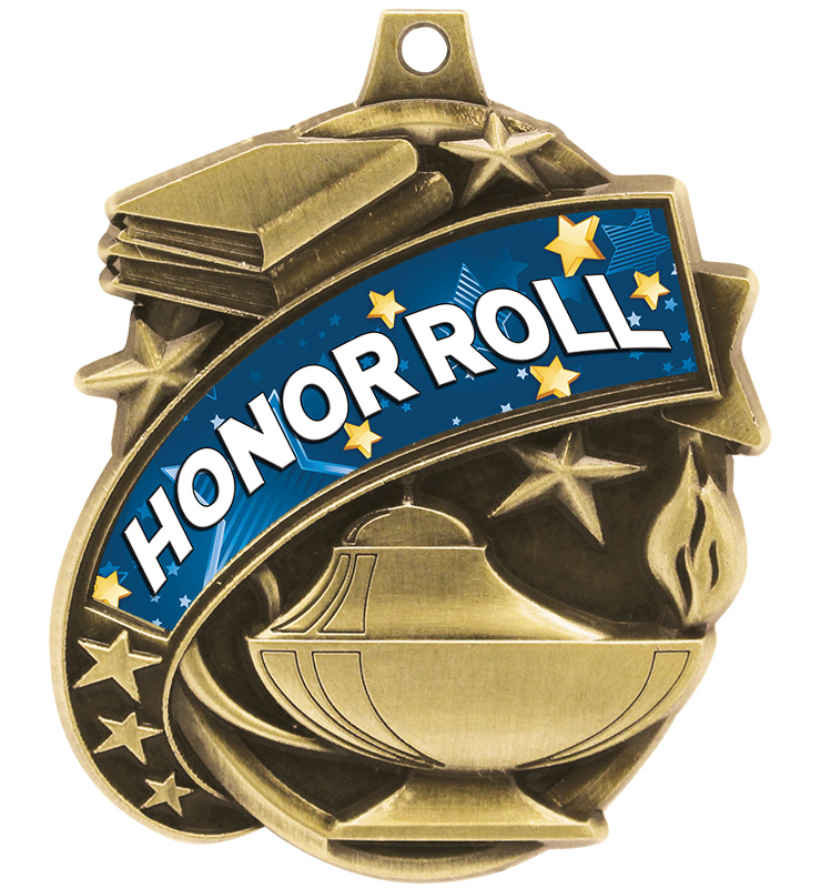 2 1/4" Kudos Honor Roll Medal