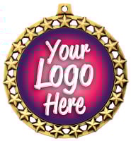 2 1/2" Galaxy Star Insert Medal