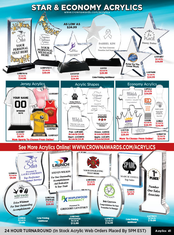 Crown Awards Catalog