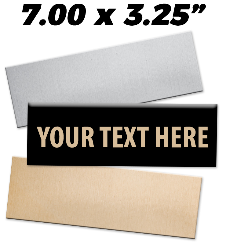 7"W x 3.25"H Engraving Plates