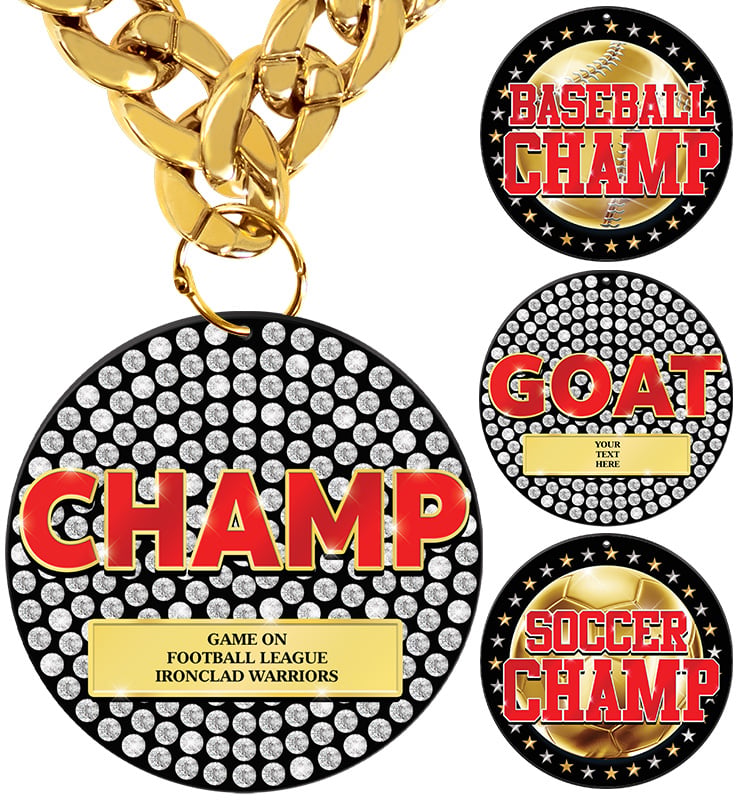 6" Baller Acrylic Medals