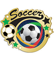 Gold Soccer Insert Pin