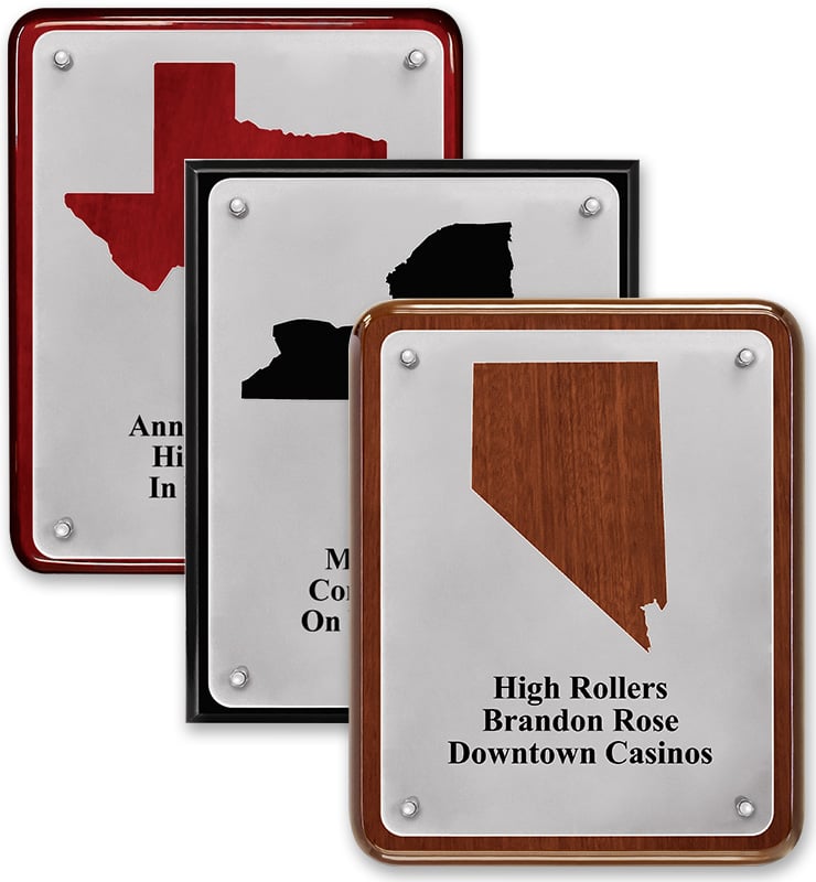 Floating State Plaques
