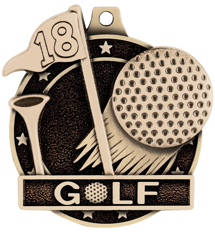 2" Golf Medals
