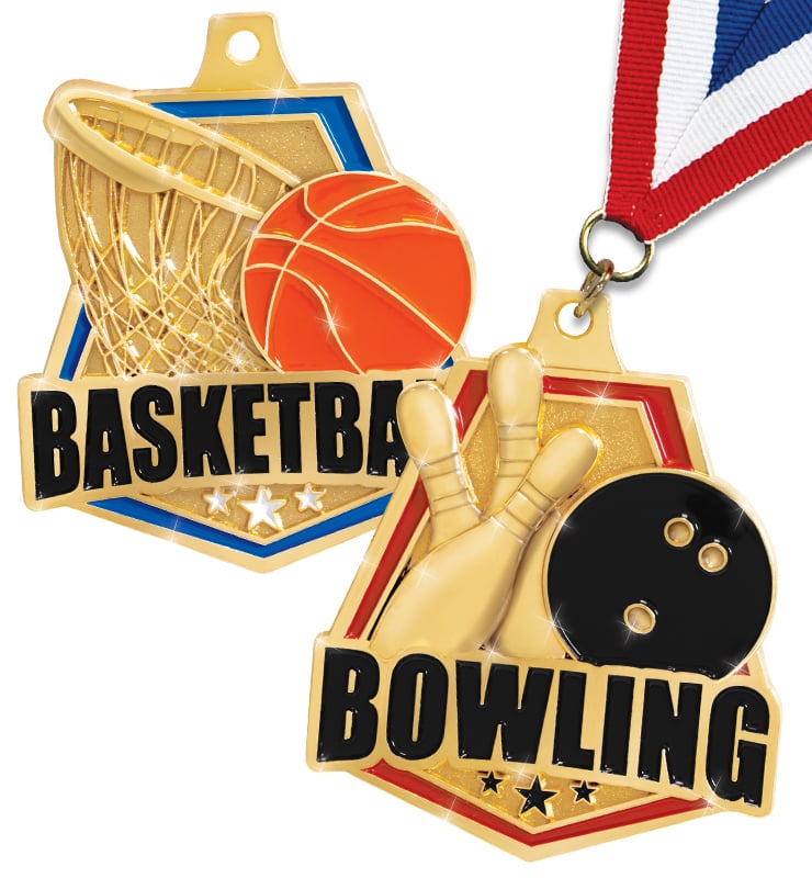 2" Shiny Captain Medals