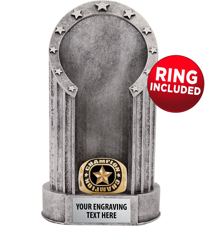 Stadium Display Sculpture With Champion Ring