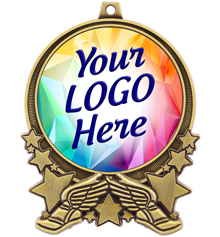 3" Winged Foot Double Action 2.0 Medals