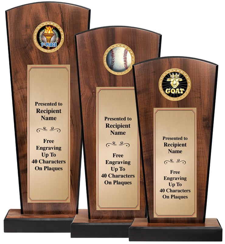 Broadway Wood Insert Trophies