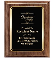 Heritage Presidential Genuine Walnut Plaque