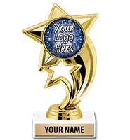 Gold Skyrocket Custom Insert Trophy