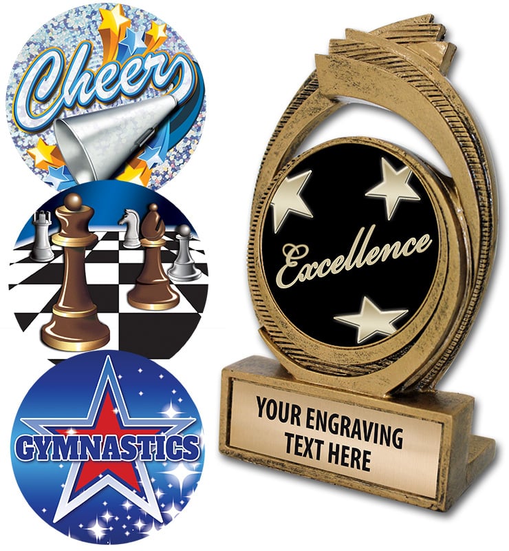 Celestial Insert Resin Trophy