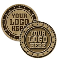 1 3/4" Double Sided Coin