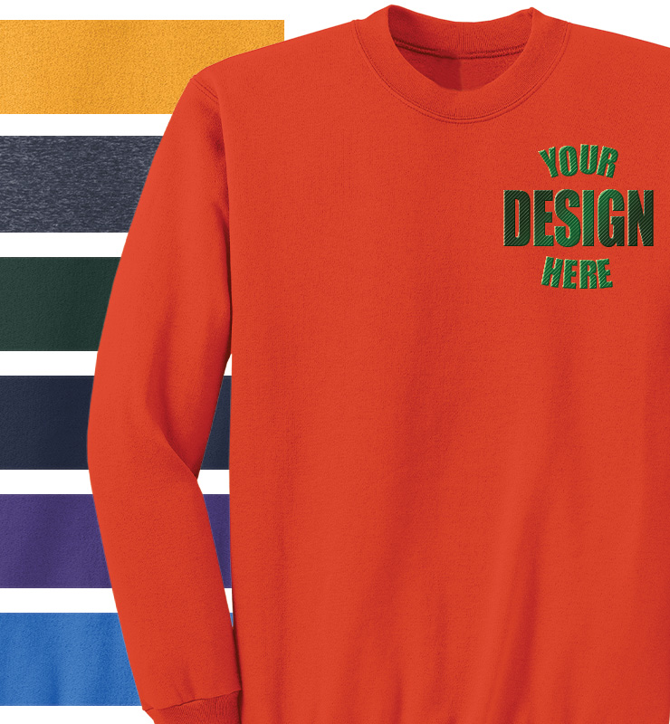 Embroidered Crewneck Sweatshirt