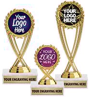 Gold Olympia Insert Trophies