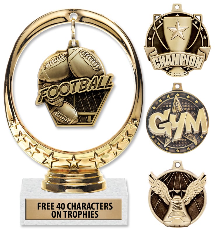 Floating Medal Trophies