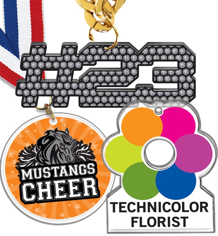 Custom Cut Acrylic Medals