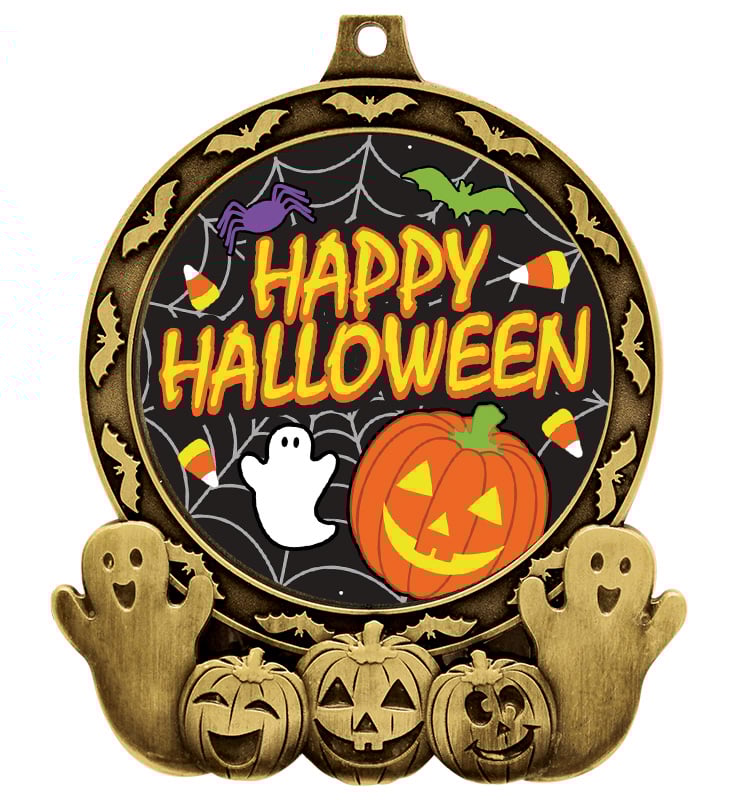3" Halloween Insert Medal