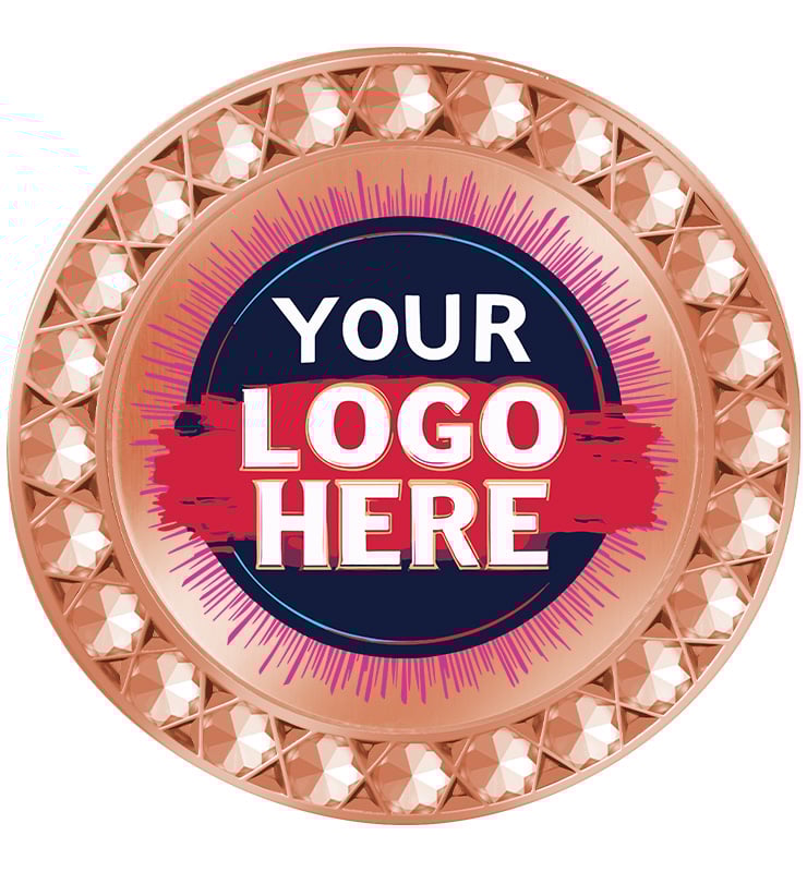 1.4" Printz Bronze Twinkler Pin