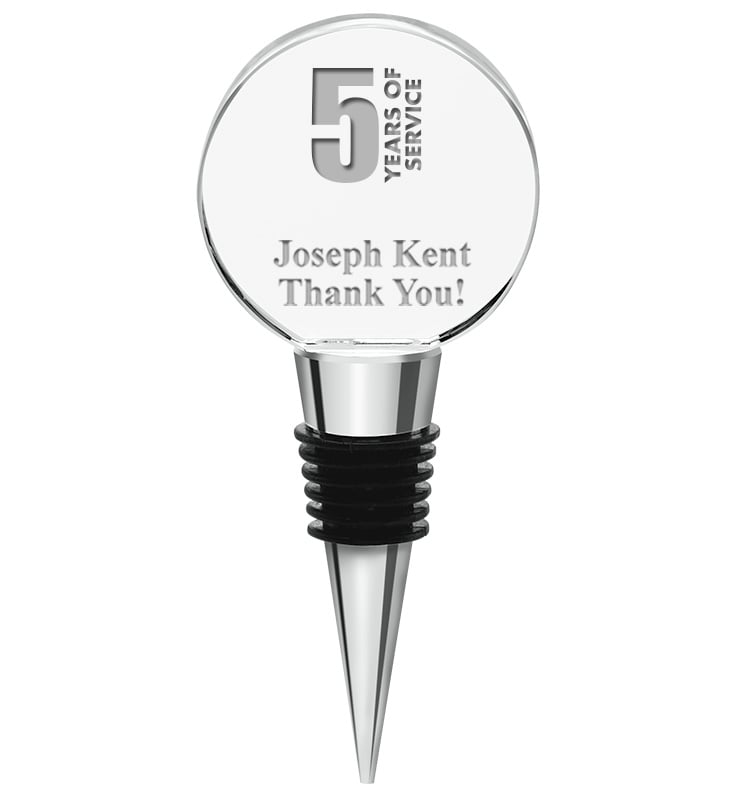 Round Crystal Wine Bottle Stopper