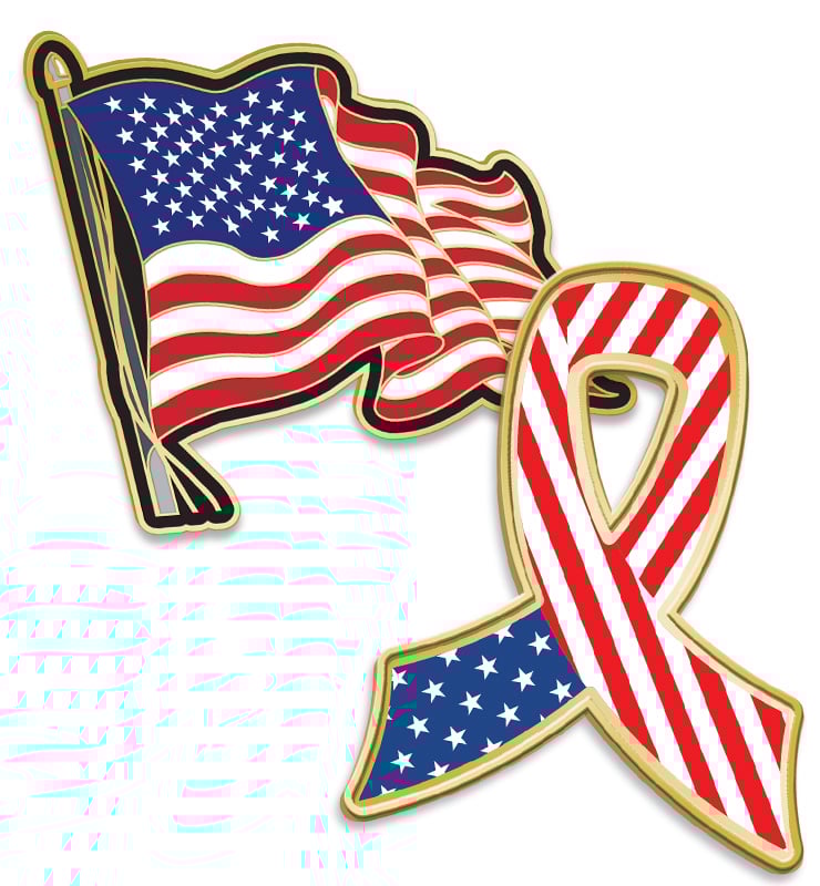American Flag Pins