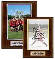 Wood Vertical Slide-In Photo Frame Plaque