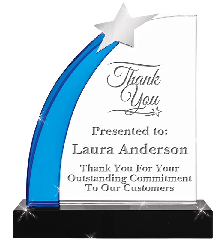 Blue Rocket Star Crystal