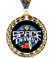 Laurel Wreath Space Derby™ Insert Medal