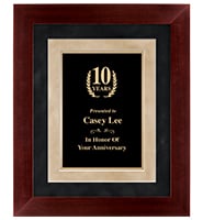 Cherry Wood Frame Plaque