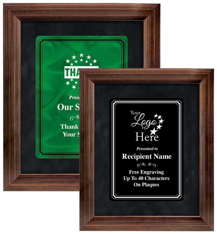 Premium Bronze Paradigm Frame Plaque With Color Plates