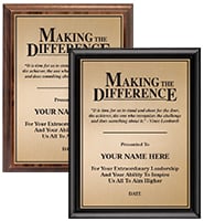 Making The Difference Motivational Plaque