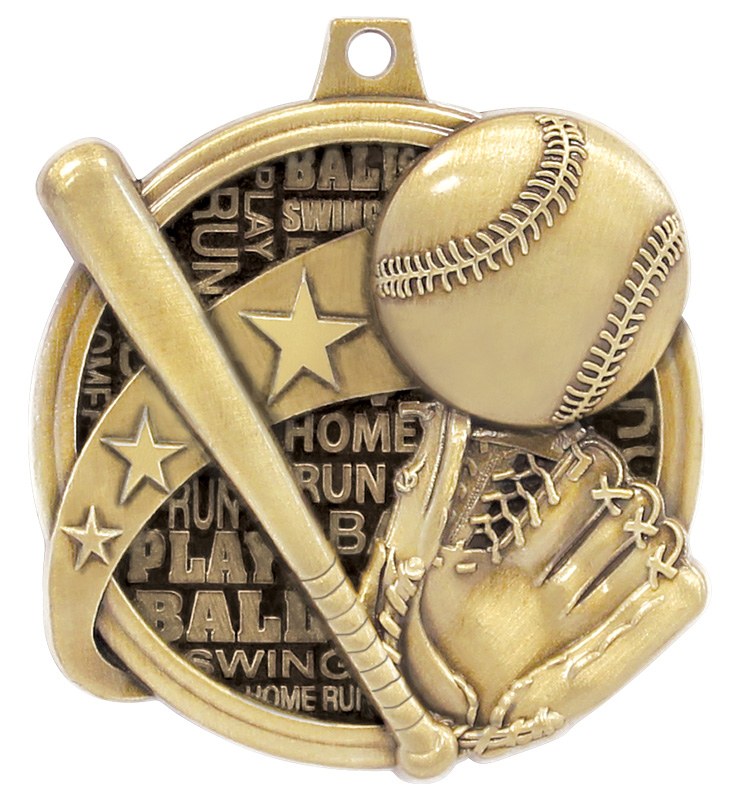 2" Kudos Baseball Medals